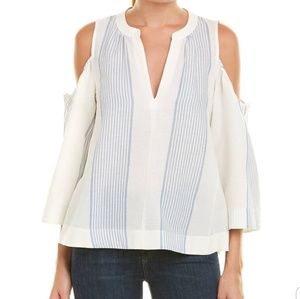 Bcbgmaxazria Elin cotton top, chambray Nwt